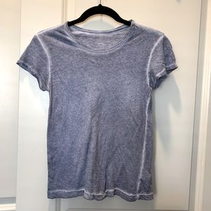 Blue Acid Washed Baby Tee